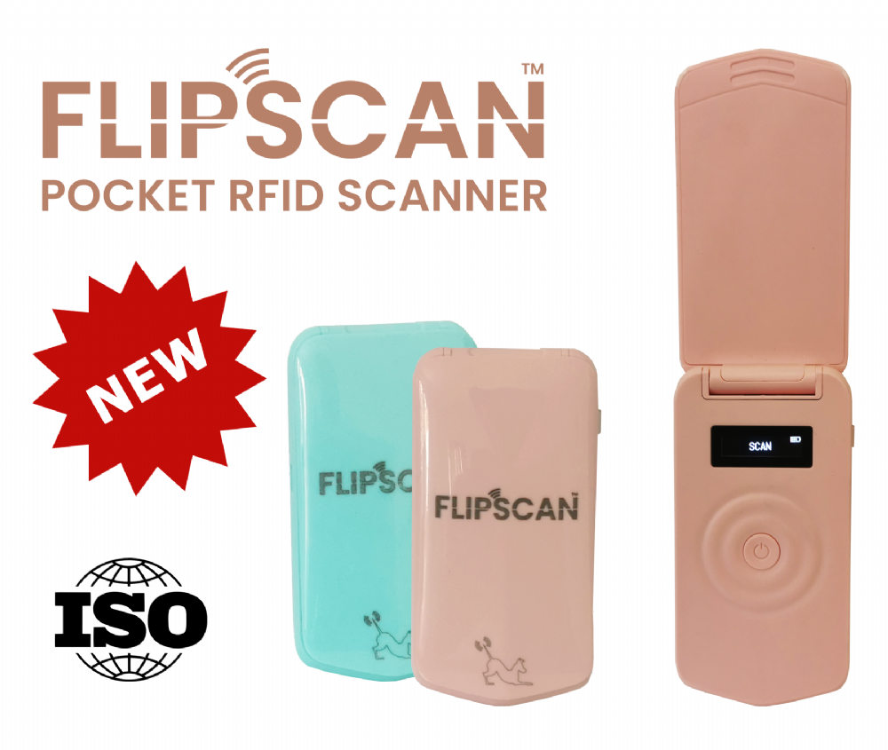 FlipScan Microchip Scanner (Pink)