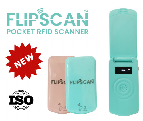 FlipScan Microchip Scanner (Blue)